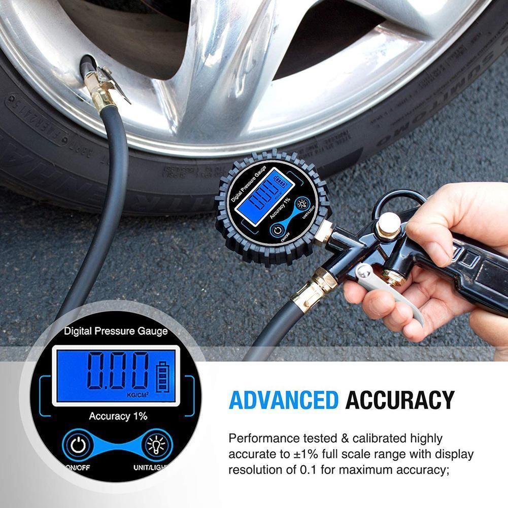  Ȯ 0-200PSI  Ÿ̾ Ÿ̾  з  LCD з° з  ڵ Ʈ   LED  Motorcycl